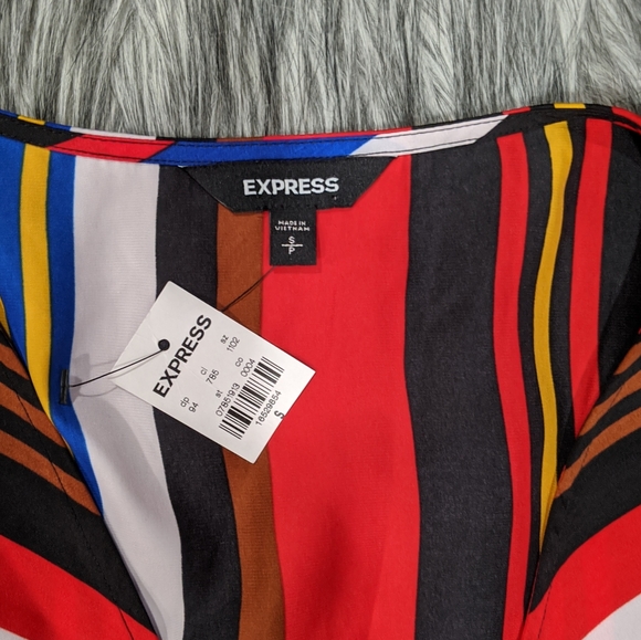 ❤️SOLD❤️NWT Express striped multicolor dress - Picture 5 of 8